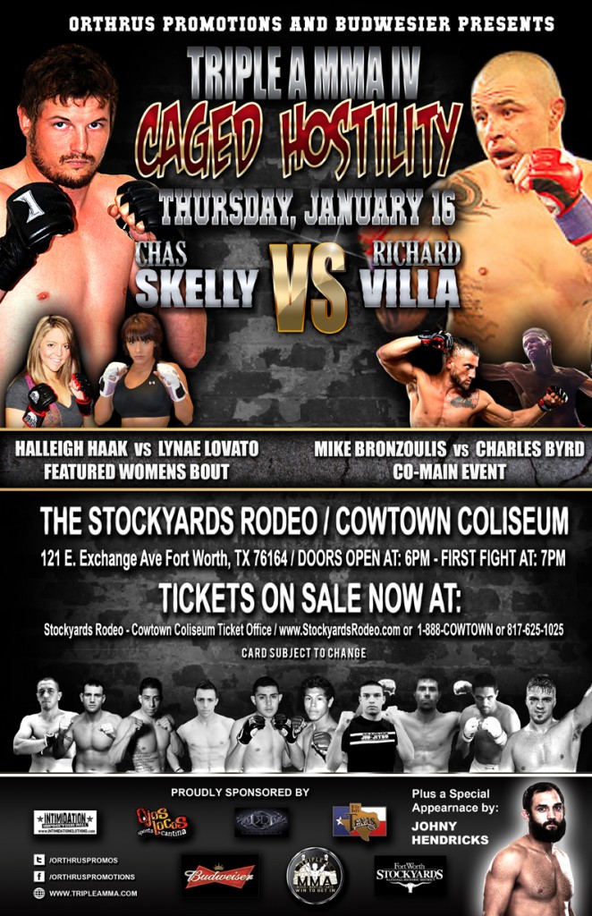 Triple A MMA_Caged Hostility Poster