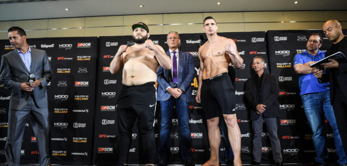 GLORY 41 HOLLAND & GLORY 41 SUPERFIGHT SERIES WEIGH-IN RESULTS, VIDEO